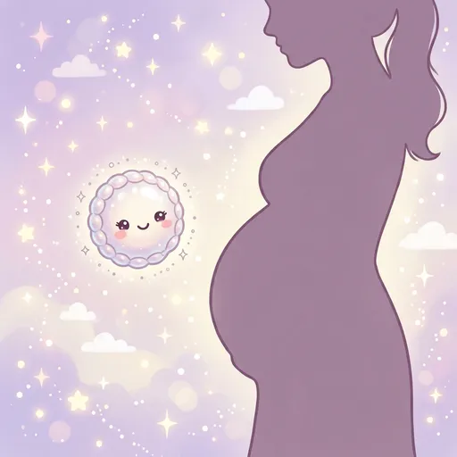 Watercolor illustration for week 2: A single cell at the moment of fertilization