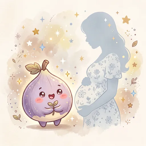 Watercolor illustration for week 11: Size of a fig