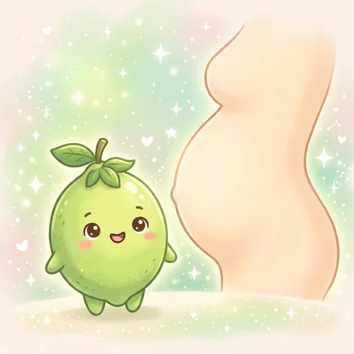 Watercolor illustration for week 12: Size of a lime