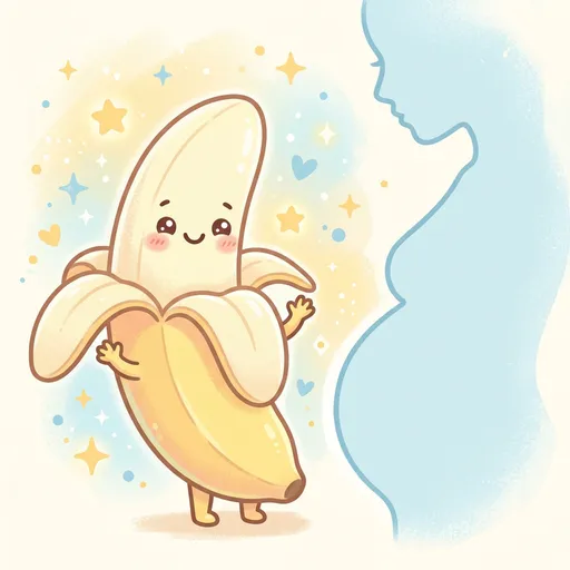 Watercolor illustration for week 20: Size of a banana