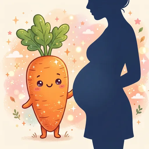 Watercolor illustration for week 21: Size of a carrot