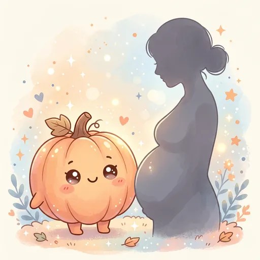 Watercolor illustration for week 38: Size of a small pumpkin